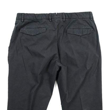 GTA “BARRY” SLIM FIT ストレッチコットン ノータックパンツ / SLIM FIT ネイビー 46 | GUARDAROBA MILANO OFFICIAL STORE