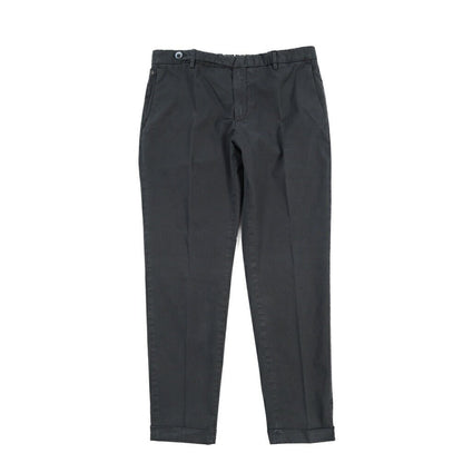 GTA “BARRY” SLIM FIT ストレッチコットン ノータックパンツ / SLIM FIT ネイビー 46 | GUARDAROBA MILANO OFFICIAL STORE