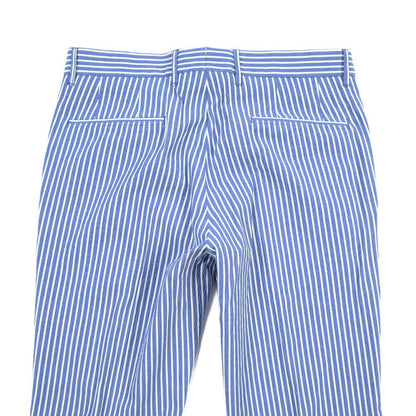GTA “BYRON C” シアサッカー スリムフィットストレッチパンツ ブルー 44 | GUARDAROBA MILANO OFFICIAL STORE