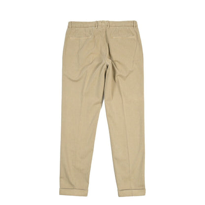 GTA “BYRON” ストレッチコットン ワンタックグルカパンツ / SLIM / メンズ ベージュ 48 | GUARDAROBA MILANO OFFICIAL STORE