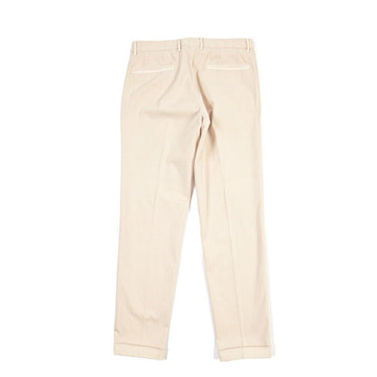 GTA “BYRON” ストレッチコットン ワンタックグルカパンツ / SLIM / メンズ ライトベージュ 48 | GUARDAROBA MILANO OFFICIAL STORE