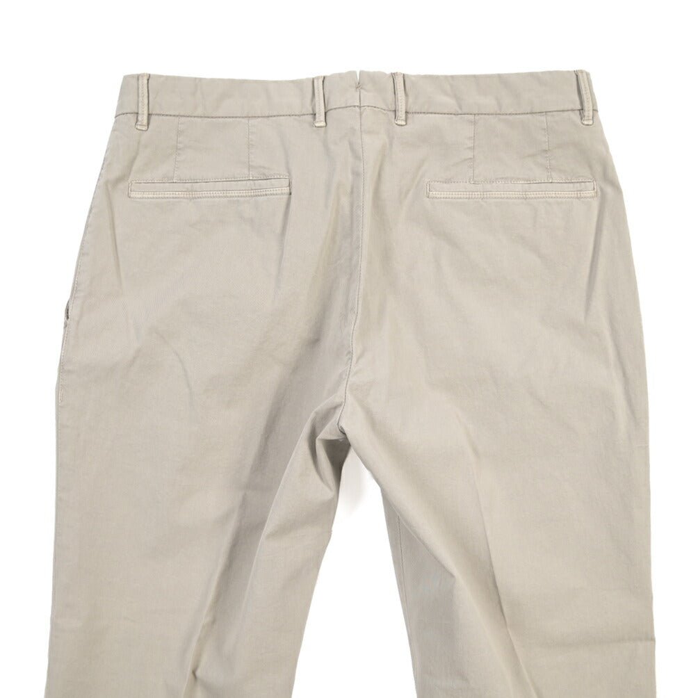 GTA “BYRON” SLIM FIT ストレッチコットン ワンタックパンツ / SLIM FIT グレー 46 | GUARDAROBA MILANO OFFICIAL STORE
