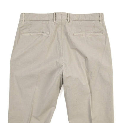 GTA “BYRON” SLIM FIT ストレッチコットン ワンタックパンツ / SLIM FIT グレー 48 | GUARDAROBA MILANO OFFICIAL STORE