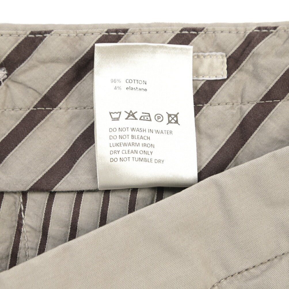 GTA “BYRON” SLIM FIT ストレッチコットン ワンタックパンツ / SLIM FIT グレー 48 | GUARDAROBA MILANO OFFICIAL STORE