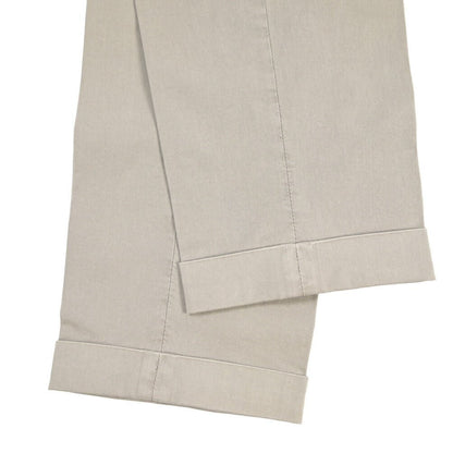 GTA “BYRON” SLIM FIT ストレッチコットン ワンタックパンツ / SLIM FIT グレー 48 | GUARDAROBA MILANO OFFICIAL STORE