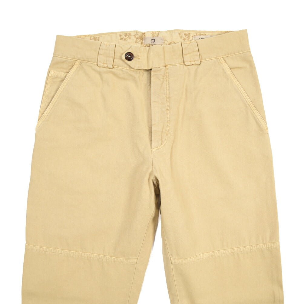 GTA “CHARLIE” コットン100% ノータックベイカーパンツ / COMFORT / メンズ ベージュ 46 | GUARDAROBA MILANO OFFICIAL STORE