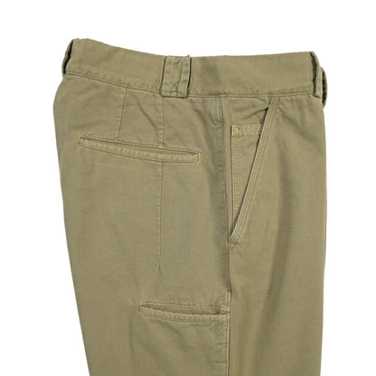 GTA “CHARLIE” コットン100% ノータックベイカーパンツ / 製品染め / COMFORT / メンズ カーキグリーン 46 | GUARDAROBA MILANO OFFICIAL STORE