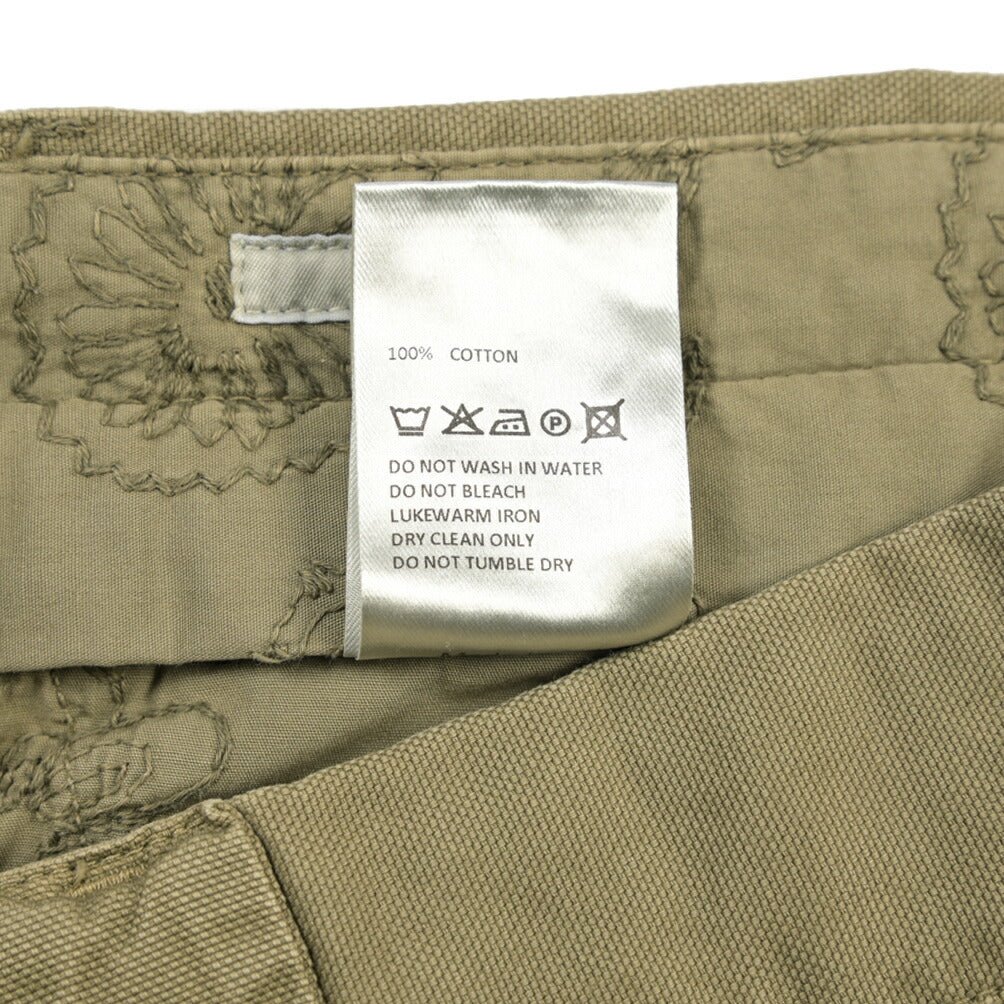 GTA “CHARLIE” コットン100% ノータックベイカーパンツ / 製品染め / COMFORT / メンズ カーキグリーン 46 | GUARDAROBA MILANO OFFICIAL STORE
