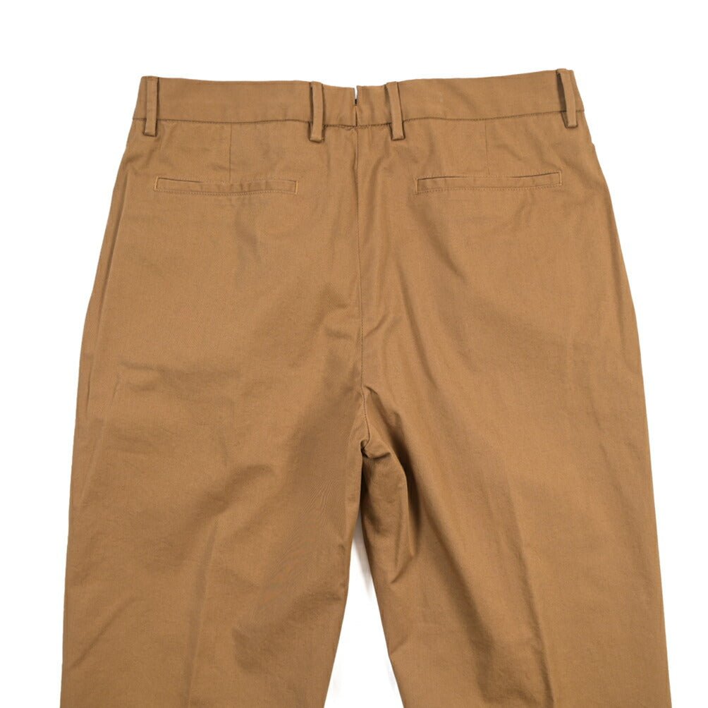 GTA “DANTE” ストレッチコットン ツータックチノパンツ / COMFORT FIT ブラウン 46 | GUARDAROBA MILANO OFFICIAL STORE