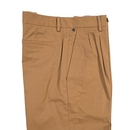 GTA “DANTE” ストレッチコットン ツータックチノパンツ / COMFORT FIT ブラウン 46 | GUARDAROBA MILANO OFFICIAL STORE