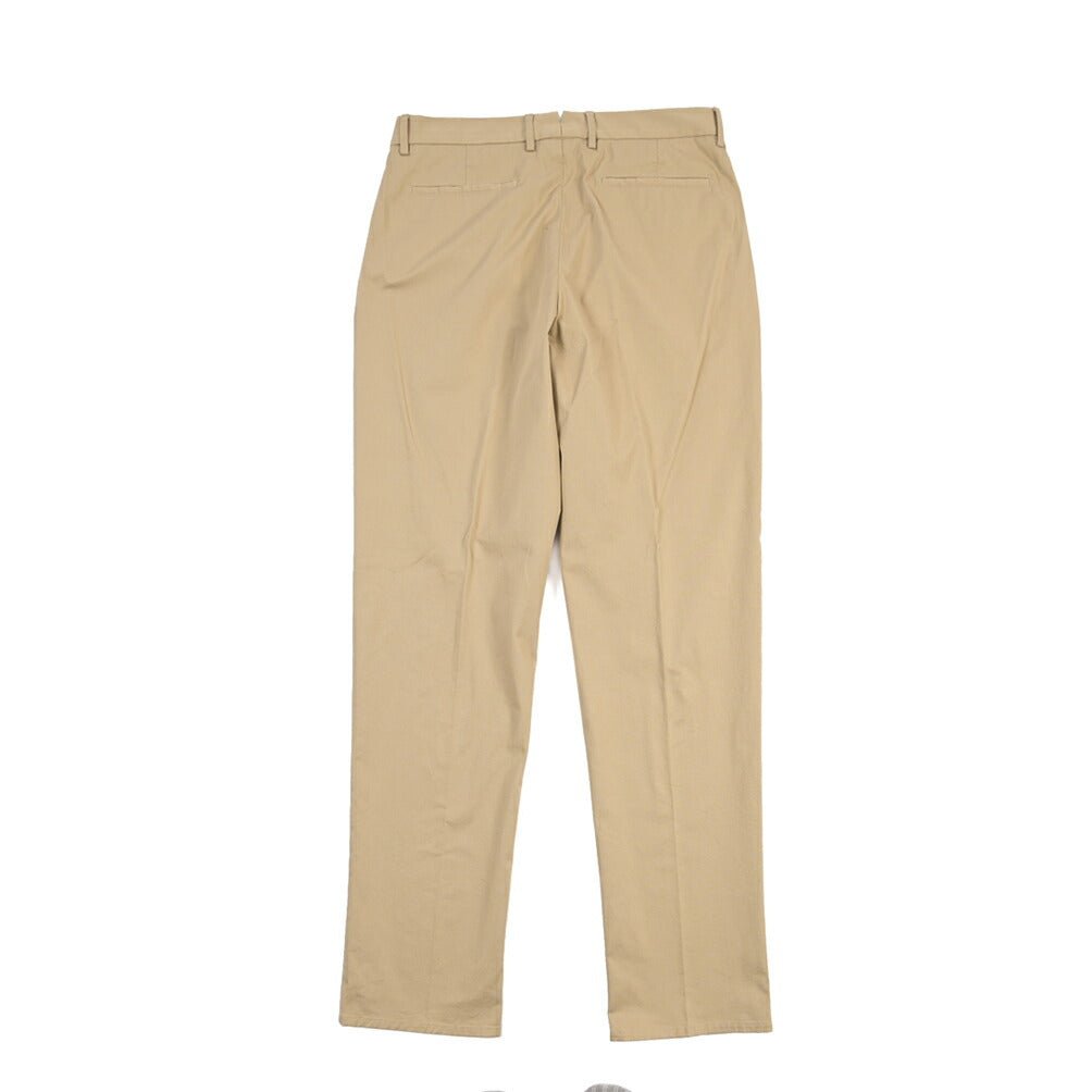 GTA “DANTE” ストレッチコットン ツータックチノパンツ / COMFORT FIT ベージュ 46 | GUARDAROBA MILANO OFFICIAL STORE