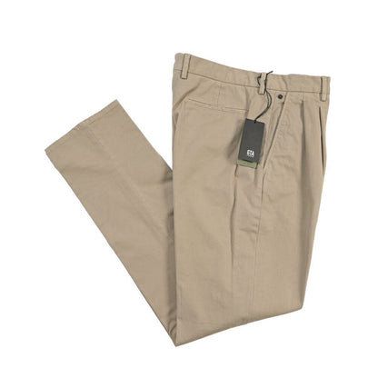 GTA “DANTE” ストレッチコットン ツータックチノパンツ / COMFORT FIT グレージュ 48 | GUARDAROBA MILANO OFFICIAL STORE