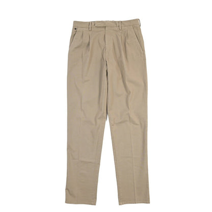 GTA “DANTE” ストレッチコットン ツータックチノパンツ / COMFORT FIT グレージュ 48 | GUARDAROBA MILANO OFFICIAL STORE