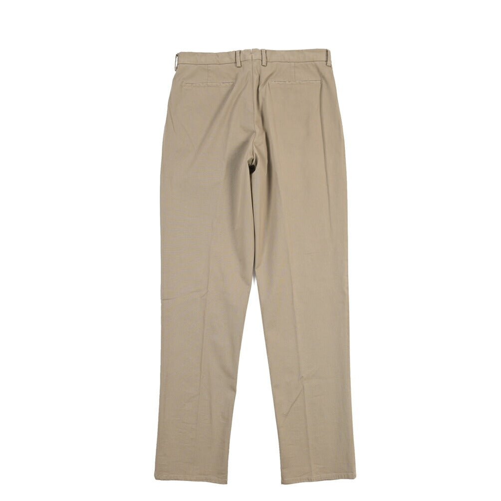 GTA “DANTE” ストレッチコットン ツータックチノパンツ / COMFORT FIT グレージュ 48 | GUARDAROBA MILANO OFFICIAL STORE