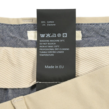 GTA “DANTE” ストレッチコットン ツータックチノパンツ / COMFORT FIT ベージュ 46 | GUARDAROBA MILANO OFFICIAL STORE