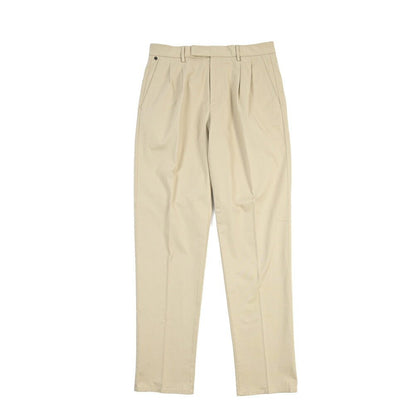 GTA “DANTE” ストレッチコットン ツータックチノパンツ / COMFORT FIT ベージュ 46 | GUARDAROBA MILANO OFFICIAL STORE
