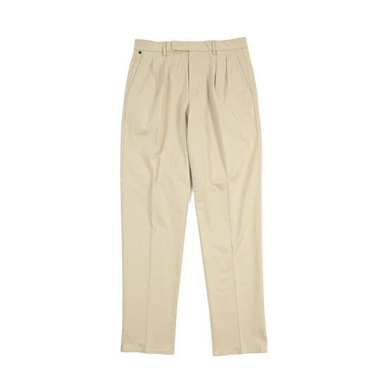 GTA “DANTE” ストレッチコットン ツータックチノパンツ / COMFORT FIT ベージュ 46 | GUARDAROBA MILANO OFFICIAL STORE