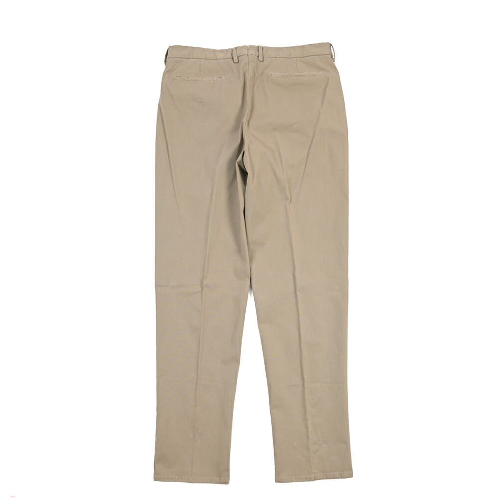 GTA “DANTE” ストレッチコットン ツータックパンツ / COMFORT FIT グレージュ 52 | GUARDAROBA MILANO OFFICIAL STORE
