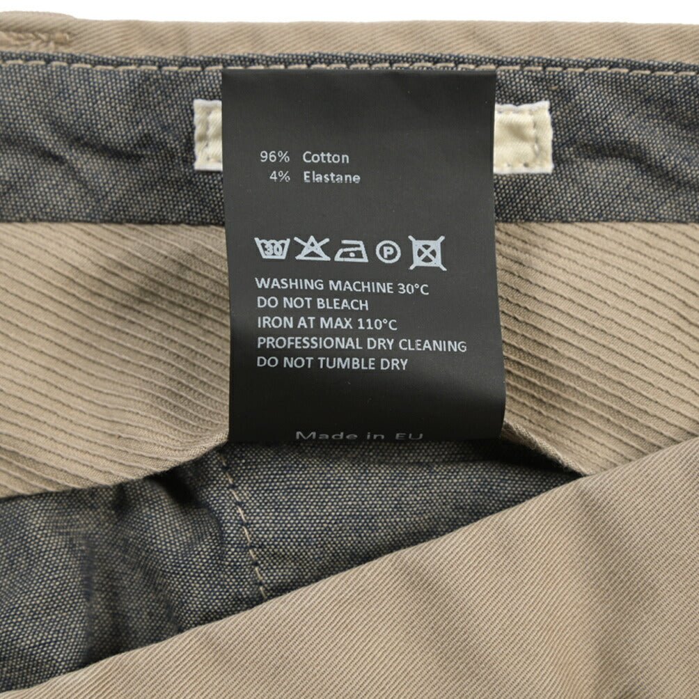 GTA “DANTE” ストレッチコットン ツータックパンツ / COMFORT FIT グレージュ 52 | GUARDAROBA MILANO OFFICIAL STORE