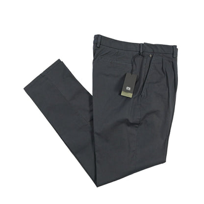 GTA “DANTE” ストレッチコットン ツータックパンツ / COMFORT FIT ネイビー 48 | GUARDAROBA MILANO OFFICIAL STORE