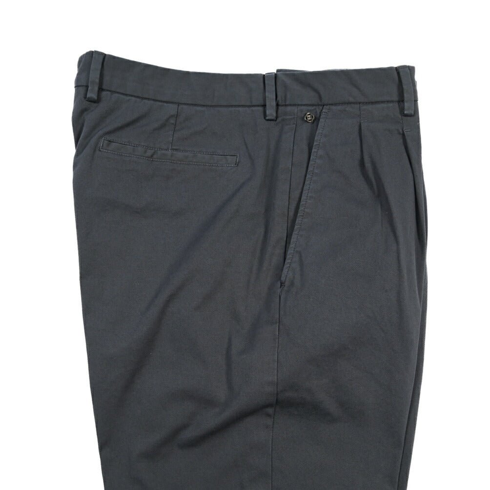 GTA “DANTE” ストレッチコットン ツータックパンツ / COMFORT FIT ネイビー 48 | GUARDAROBA MILANO OFFICIAL STORE