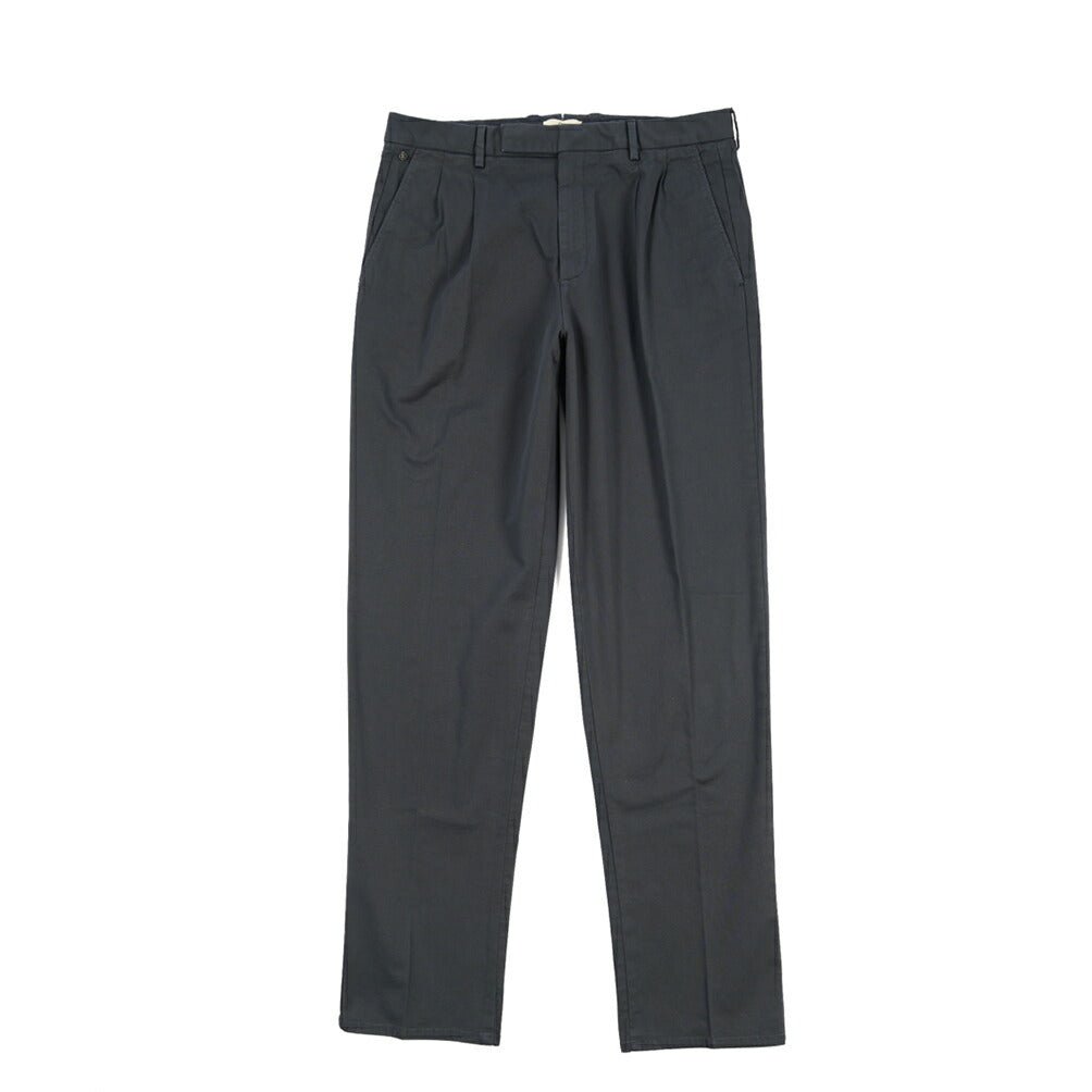 GTA “DANTE” ストレッチコットン ツータックパンツ / COMFORT FIT ネイビー 48 | GUARDAROBA MILANO OFFICIAL STORE