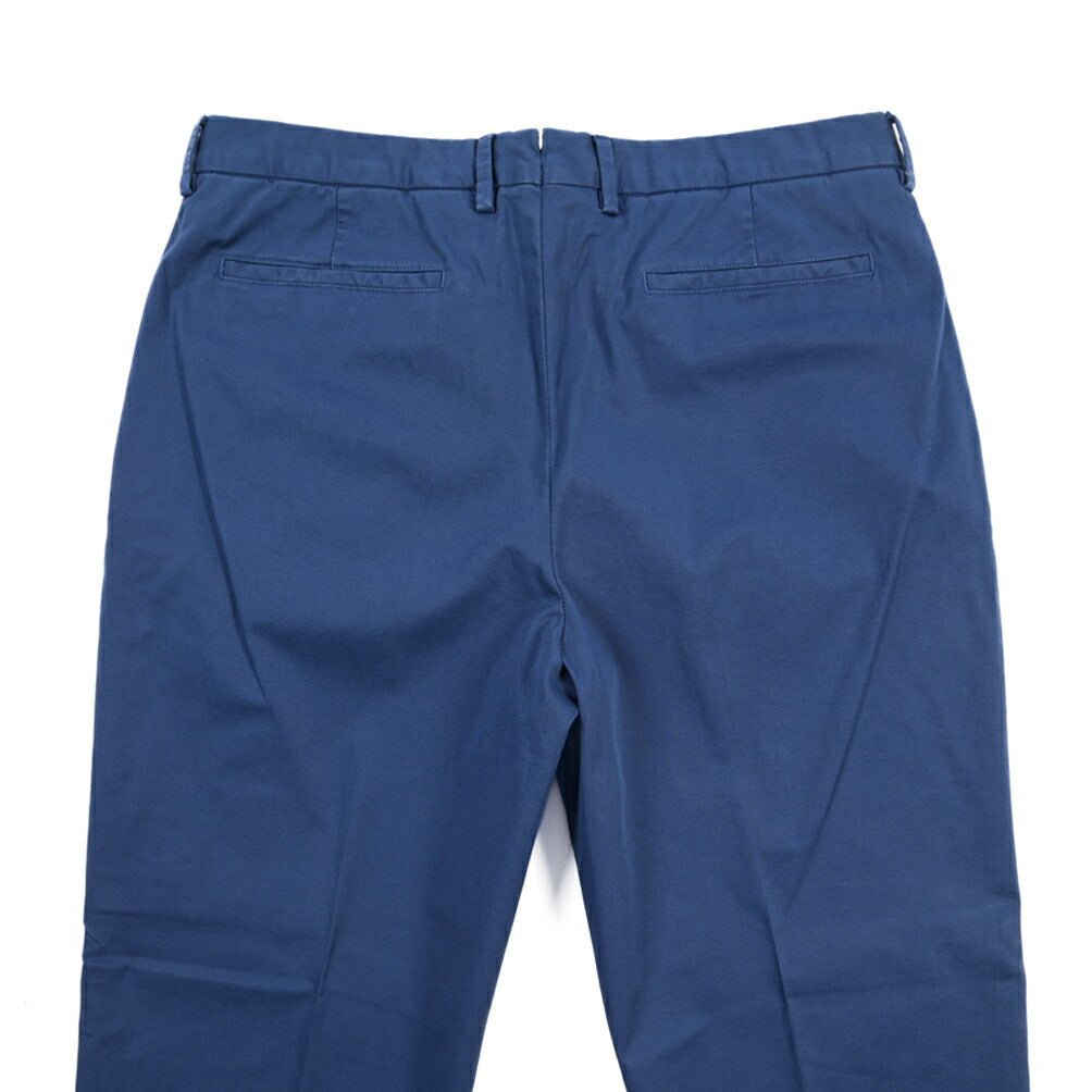 GTA “DANTE” ストレッチコットン ツータックパンツ / COMFORT FIT ブルー 44 | GUARDAROBA MILANO OFFICIAL STORE