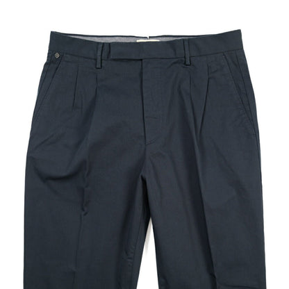 GTA “DANTE” ストレッチコットン ツータックパンツ / COMFORT FIT ネイビー 46 | GUARDAROBA MILANO OFFICIAL STORE