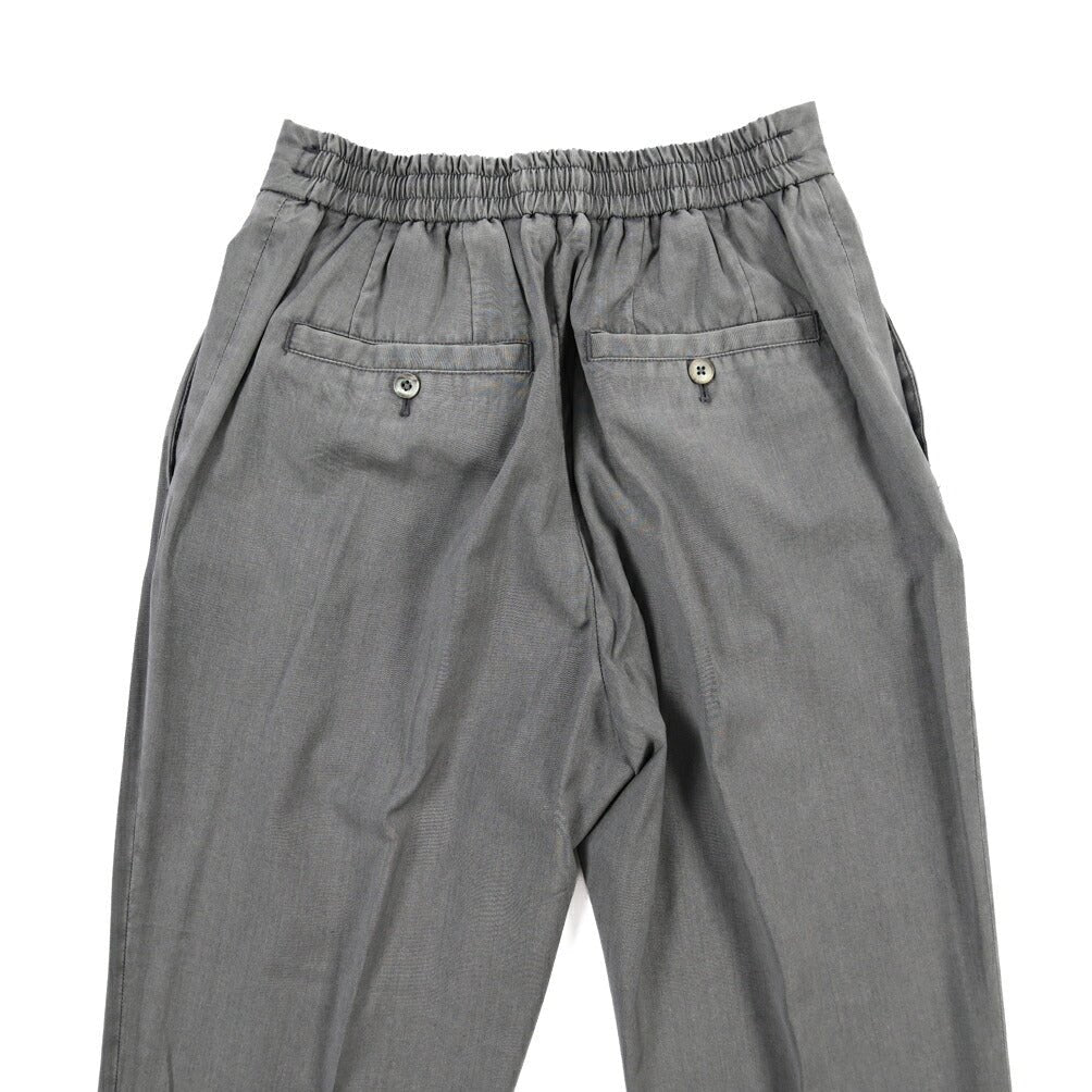 GTA “DAVIDE” ヴァージンウール100% ワンタックイージーパンツ / COMFORT FIT グレー 44 | GUARDAROBA MILANO OFFICIAL STORE