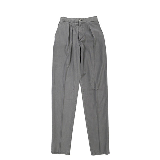 GTA “DAVIDE” ヴァージンウール100% ワンタックイージーパンツ / COMFORT FIT グレー 44 | GUARDAROBA MILANO OFFICIAL STORE