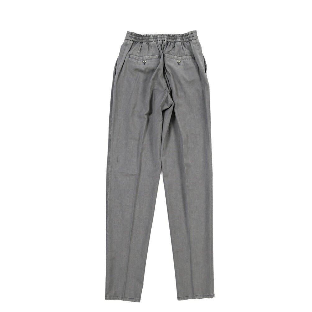 GTA “DAVIDE” ヴァージンウール100% ワンタックイージーパンツ / COMFORT FIT グレー 44 | GUARDAROBA MILANO OFFICIAL STORE