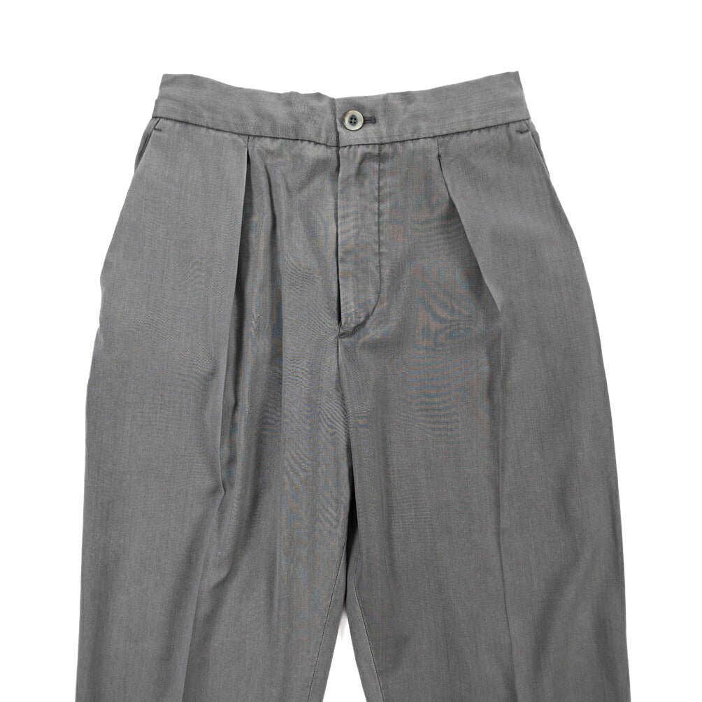 GTA “DAVIDE” ヴァージンウール100% ワンタックイージーパンツ / COMFORT FIT グレー 44 | GUARDAROBA MILANO OFFICIAL STORE