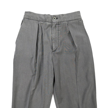 GTA “DAVIDE” ヴァージンウール100% ワンタックイージーパンツ / COMFORT FIT グレー 44 | GUARDAROBA MILANO OFFICIAL STORE