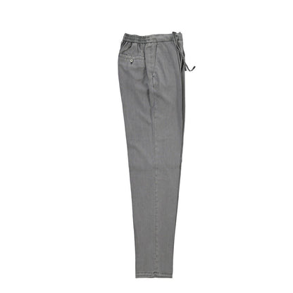 GTA “DAVIDE” ヴァージンウール100% ワンタックイージーパンツ / COMFORT FIT グレー 44 | GUARDAROBA MILANO OFFICIAL STORE