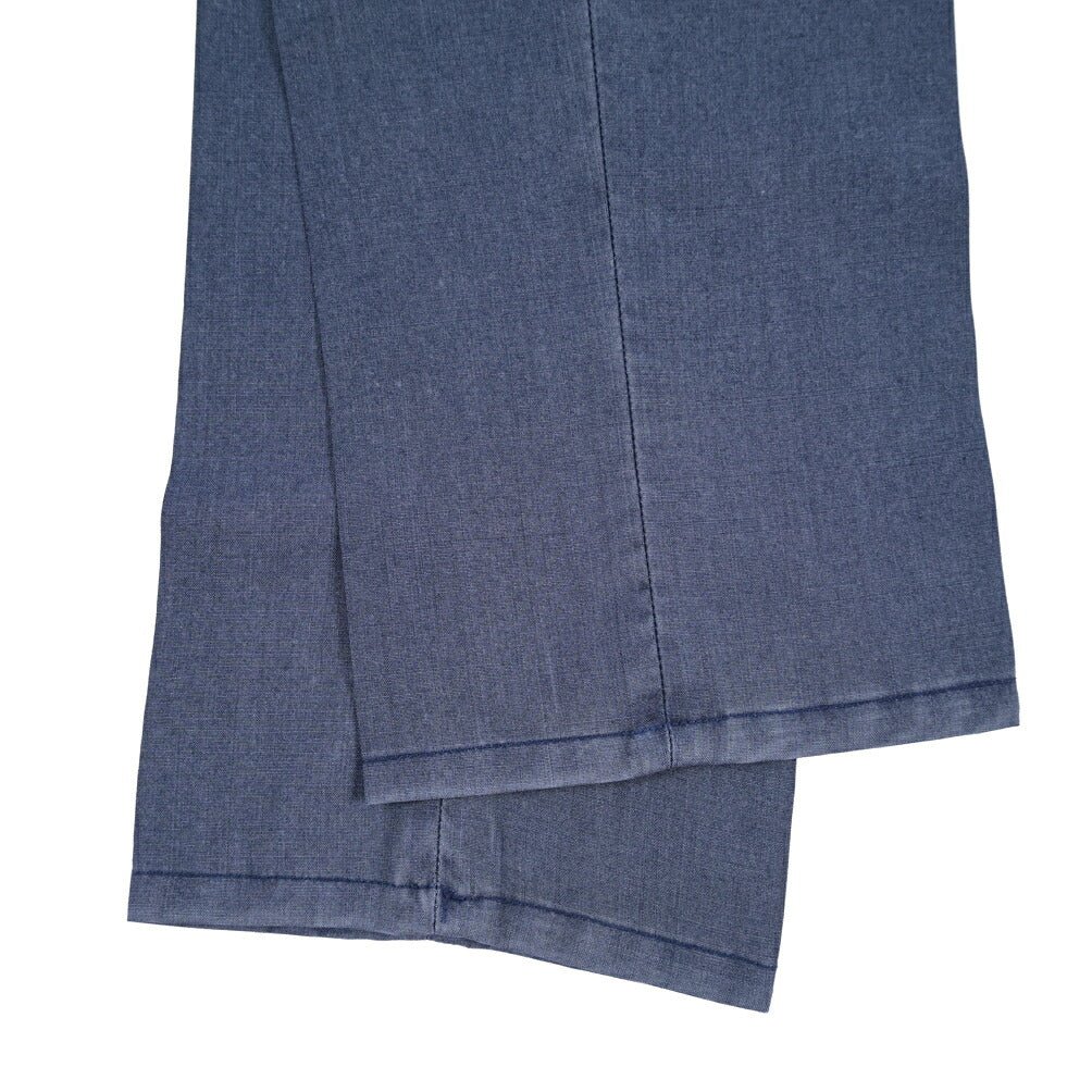 GTA “DAVIDE” ヴァージンウール100% ワンタックイージースラックス / COMFORT FIT ネイビー 44 | GUARDAROBA MILANO OFFICIAL STORE