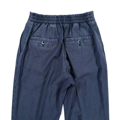 GTA “DAVIDE” ヴァージンウール100% ワンタックイージースラックス / COMFORT FIT ネイビー 44 | GUARDAROBA MILANO OFFICIAL STORE