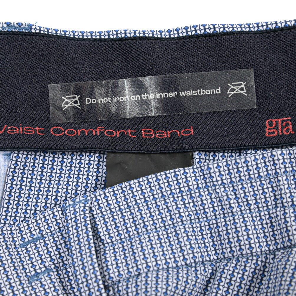 GTA “DAVIDE” ストレッチポリエステル コンフォートフィットパンツ ブルー 60 | GUARDAROBA MILANO OFFICIAL STORE