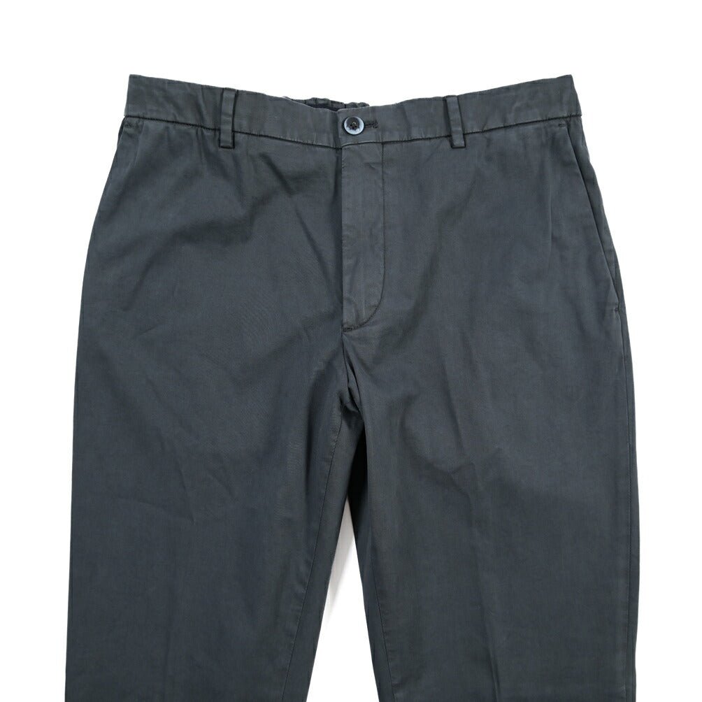 GTA “DAVIDE” リヨセル混コットン ノータックイージーパンツ / COMFORT FIT ネイビー 46 | GUARDAROBA MILANO OFFICIAL STORE