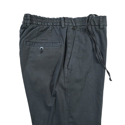 GTA “DAVIDE” リヨセル混コットン ノータックイージーパンツ / COMFORT FIT ネイビー 46 | GUARDAROBA MILANO OFFICIAL STORE