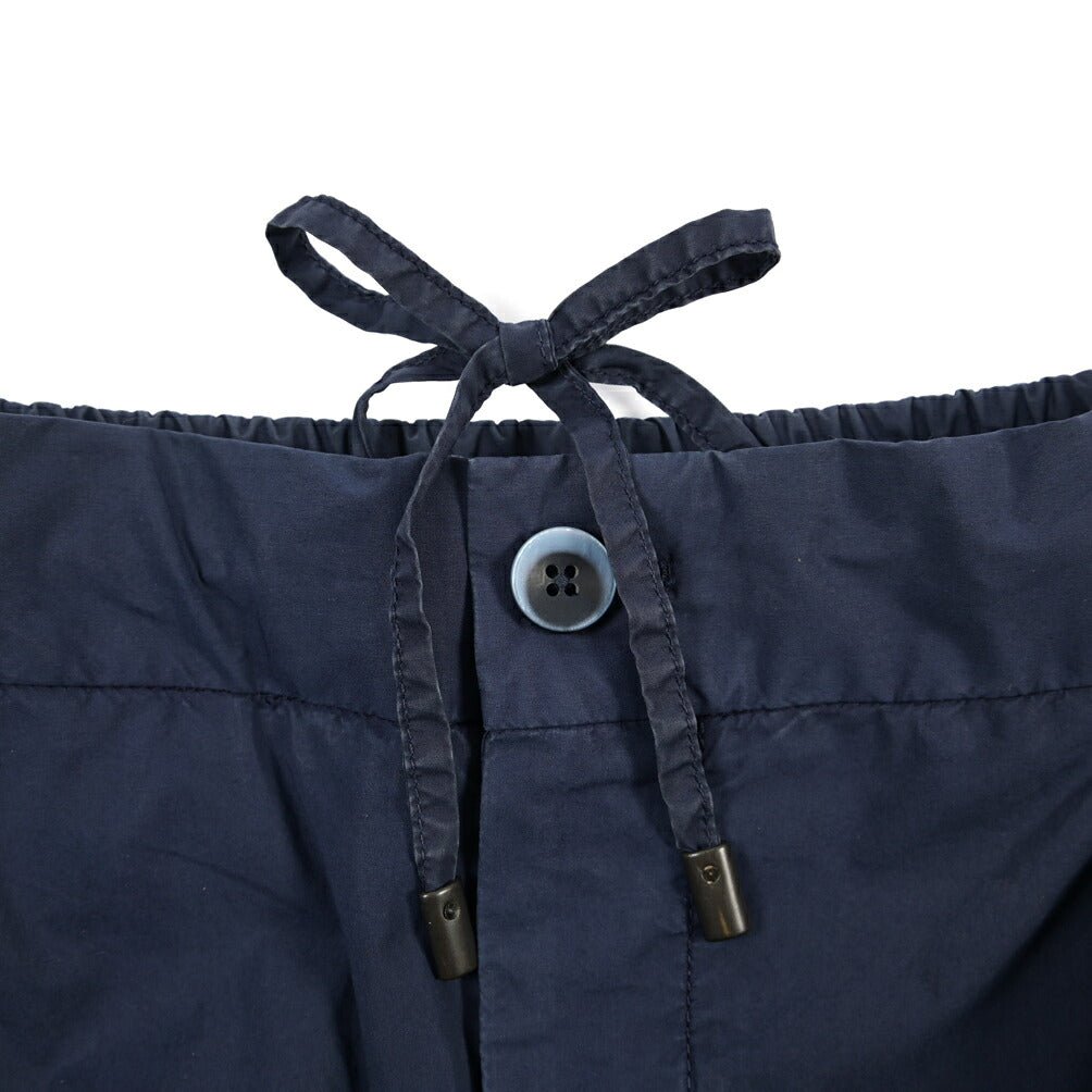 GTA “DAVIDE” ストレッチコットン ワンタックイージーパンツ / COMFORT FIT ネイビー 46 | GUARDAROBA MILANO OFFICIAL STORE