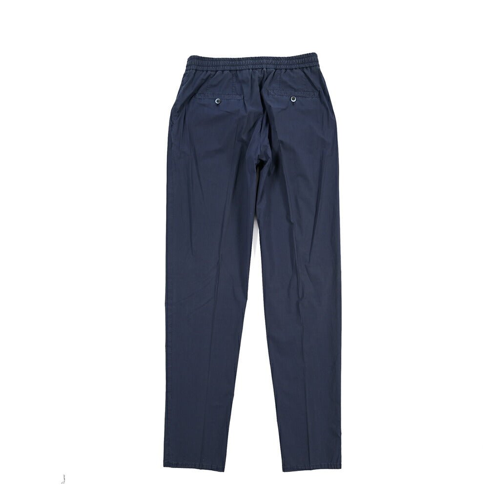 GTA “DAVIDE” ストレッチコットン ワンタックイージーパンツ / COMFORT FIT ネイビー 46 | GUARDAROBA MILANO OFFICIAL STORE