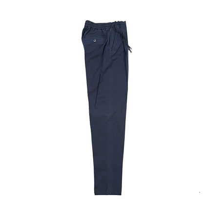 GTA “DAVIDE” ストレッチコットン ワンタックイージーパンツ / COMFORT FIT ネイビー 46 | GUARDAROBA MILANO OFFICIAL STORE