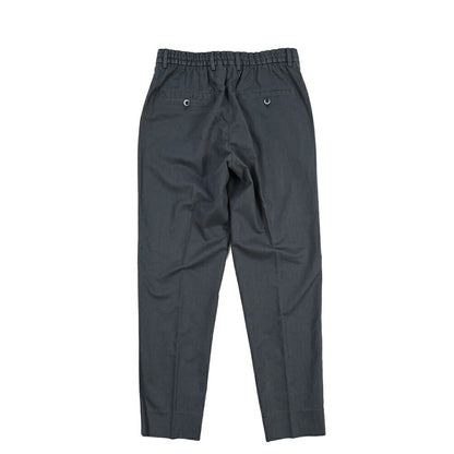 GTA “DAVIDE” リネン混コットン ノータックイージーパンツ / COMFORT FIT ネイビー 46 | GUARDAROBA MILANO OFFICIAL STORE
