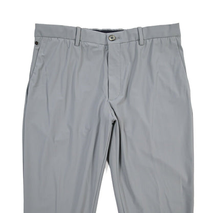 GTA “DAVIDE” 高機能ストレッチポリエステル ドローコード付きノータックパンツ / COMFORT FIT グレー 50 | GUARDAROBA MILANO OFFICIAL STORE