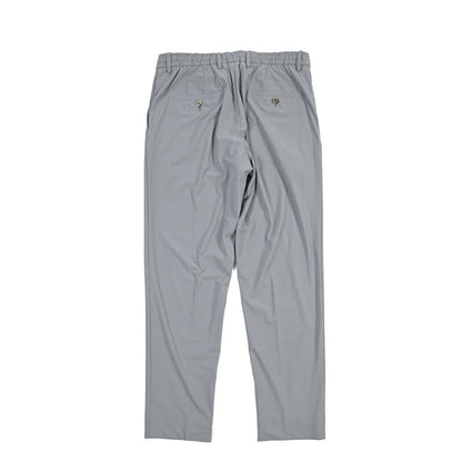 GTA “DAVIDE” 高機能ストレッチポリエステル ドローコード付きノータックパンツ / COMFORT FIT グレー 50 | GUARDAROBA MILANO OFFICIAL STORE