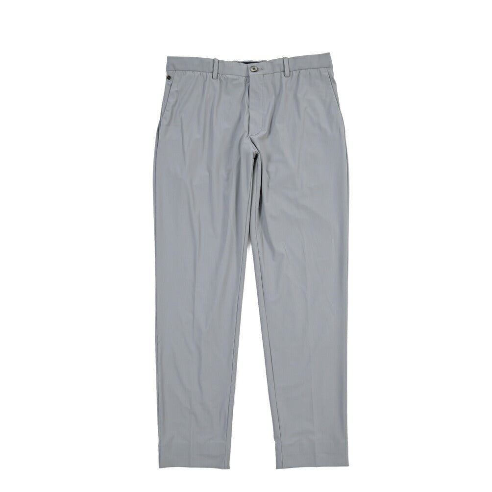 GTA “DAVIDE” 高機能ストレッチポリエステル ドローコード付きノータックパンツ / COMFORT FIT グレー 50 | GUARDAROBA MILANO OFFICIAL STORE