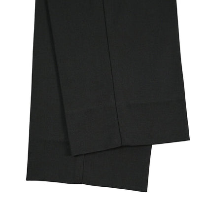 GTA “DAVIDE” ビスコース混ストレッチナイロン ノータックイージーパンツ / COMFORT FIT ブラック 46 | GUARDAROBA MILANO OFFICIAL STORE