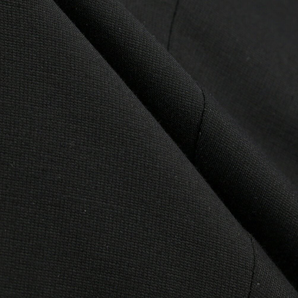 GTA “DAVIDE” ビスコース混ストレッチナイロン ノータックイージーパンツ / COMFORT FIT ブラック 46 | GUARDAROBA MILANO OFFICIAL STORE
