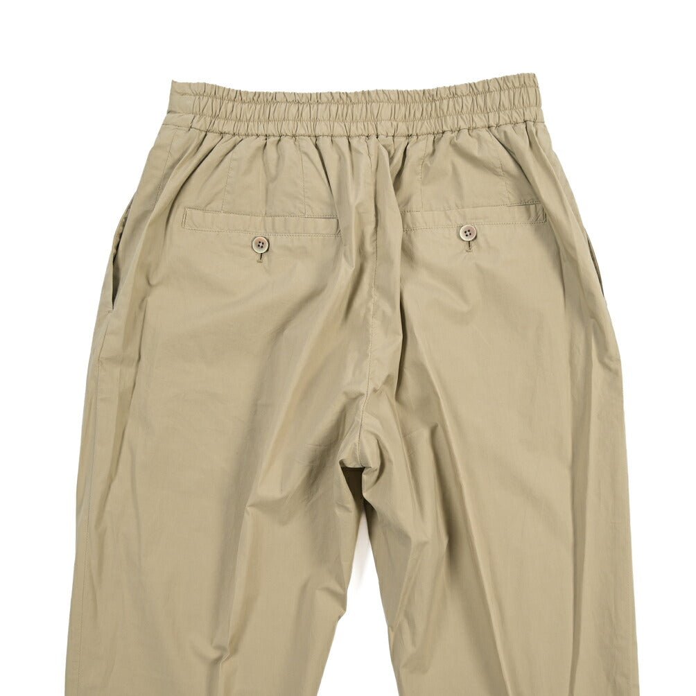 GTA “DAVIDE” ストレッチコットン ワンタックイージーパンツ / COMFORT FIT ベージュ 46 | GUARDAROBA MILANO OFFICIAL STORE