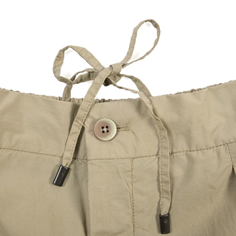 GTA “DAVIDE” ストレッチコットン ワンタックイージーパンツ / COMFORT FIT ベージュ 46 | GUARDAROBA MILANO OFFICIAL STORE